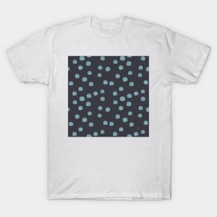 Polka Dots - Turquoise & Gray T-Shirt